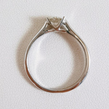 Bague Solitaire "Amour Absolu" Diamant 0.29 ct Or Blanc 750 - 18 carats