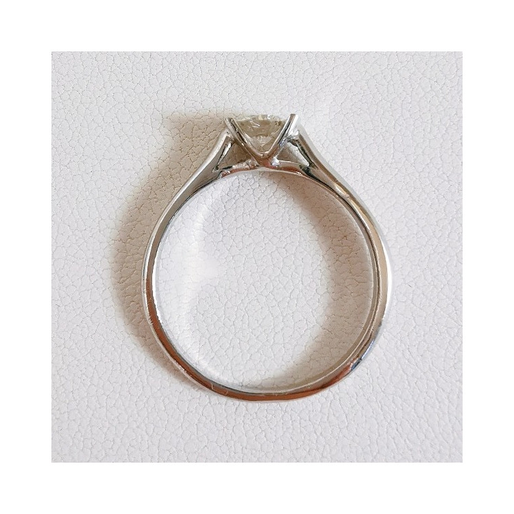 Bague Solitaire "Amour Absolu" Diamant 0.29 ct Or Blanc 750 - 18 carats