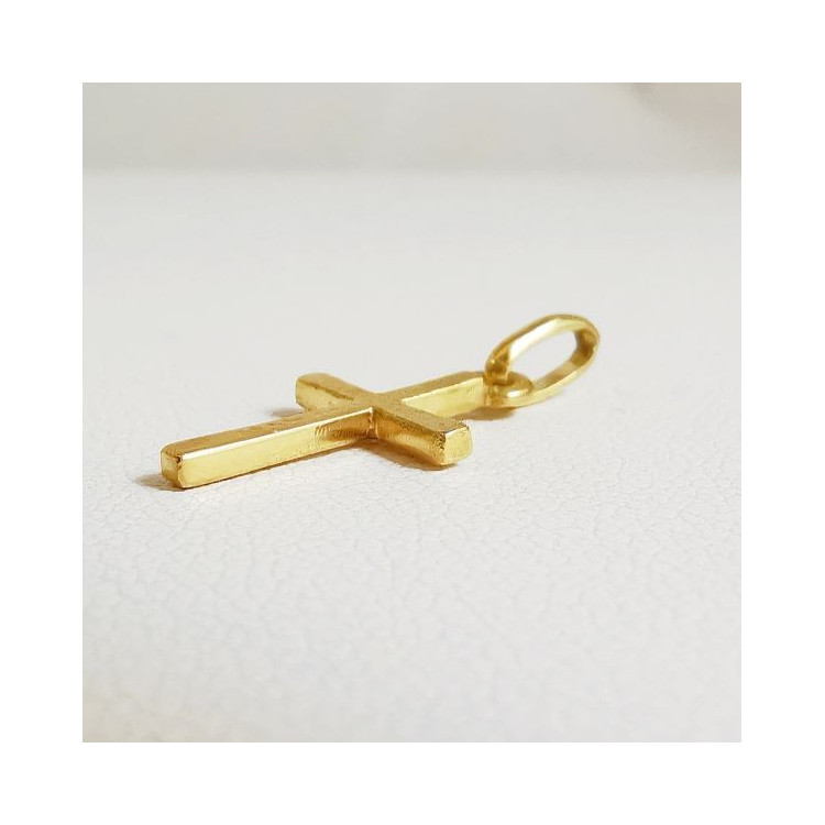 Pendentif Croix Or Jaune 750 - 18 carats
