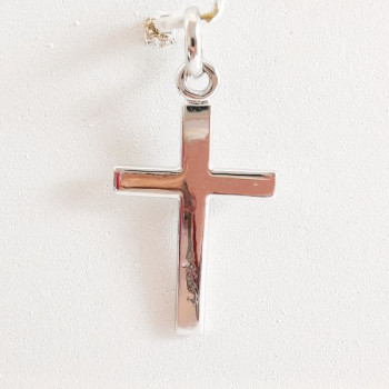 Croix Moyen Modèle Or Blanc 750 - 18 carats