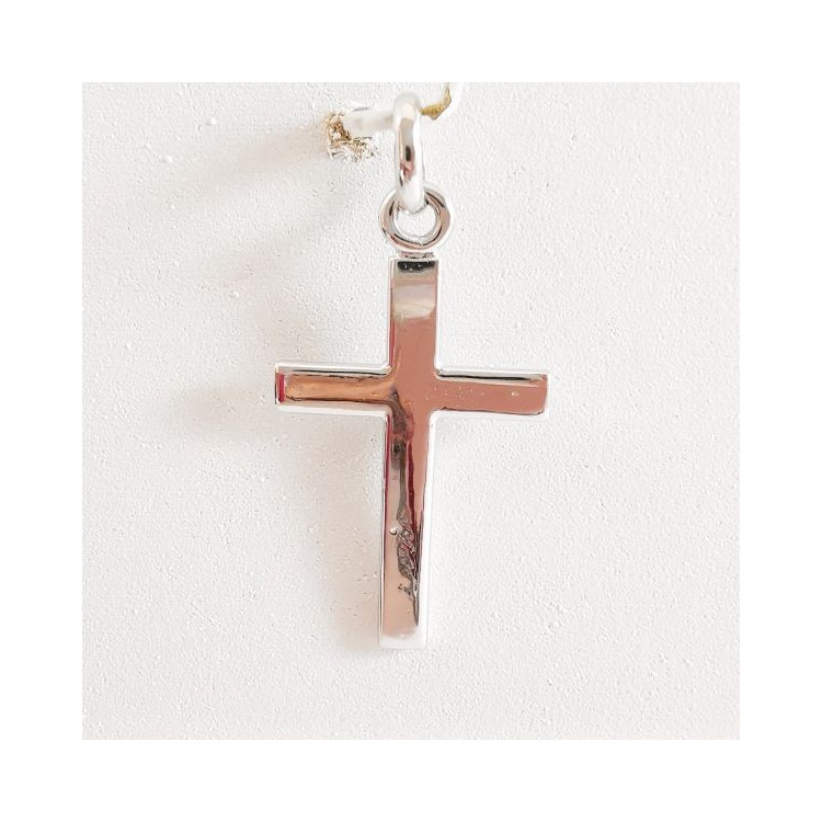 Croix Moyen Modèle Or Blanc 750 - 18 carats