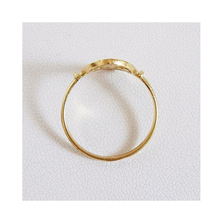 Bague Filigrane Fleur de Lys Or Jaune 750 - 18 carats