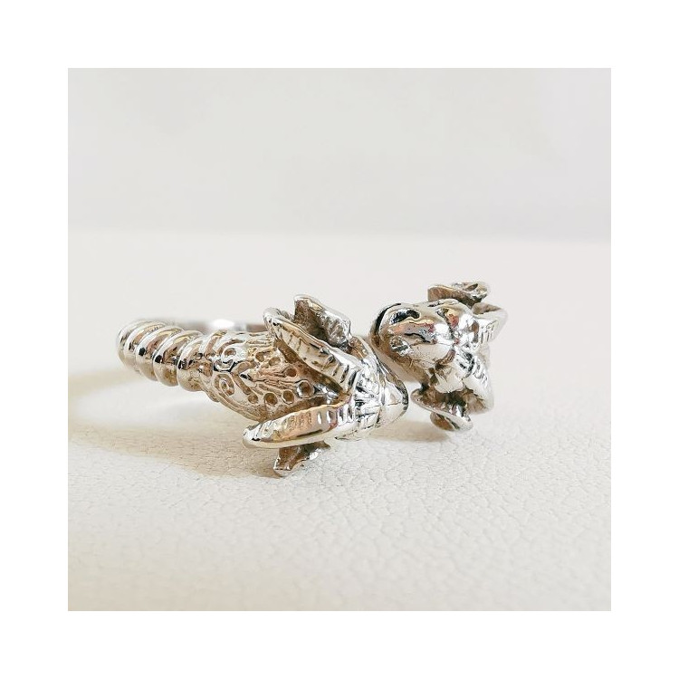 Bague Bélier Argent Massif 56-57 – Signe Astro Bouc, Qualité Top !