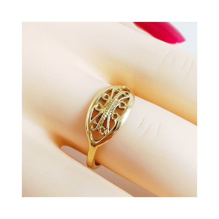 Bague en filigrane art déco : or 14 carats et - Canada