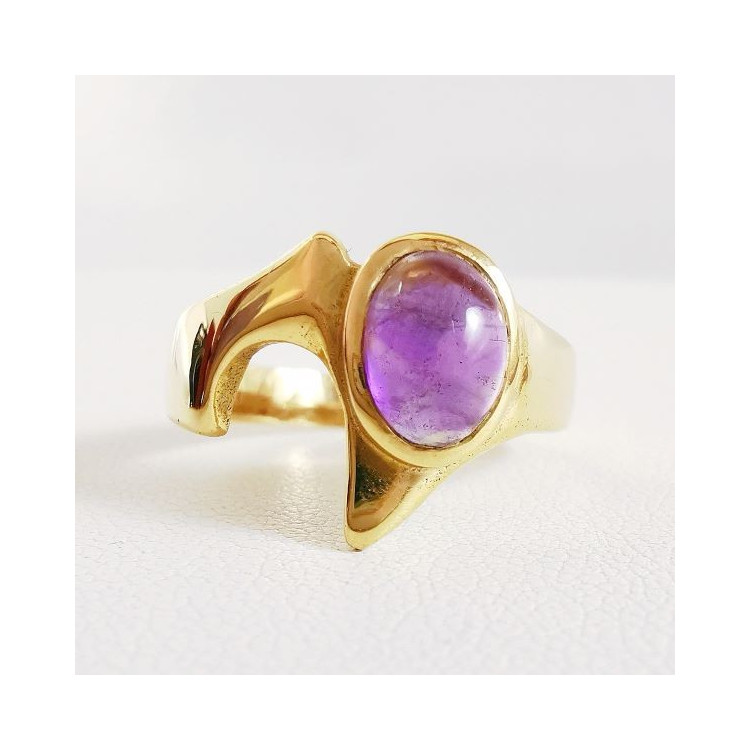 Bague Améthyste Or Jaune 750 - 18 carats