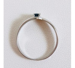Bague Saphir Or Blanc 750 - 18 carats