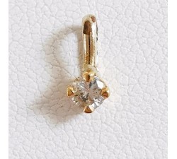 Pendentif Diamant 0.10ct Or Jaune 750 - 18 carats