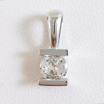 Pendentif Diamant 0.49 ct Or Blanc 750 - 18 carats