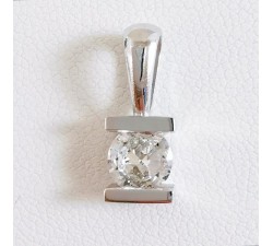 Pendentif Diamant 0.49 ct Or Blanc 750 - 18 carats