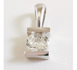 Pendentif Diamant 0.49 ct Or Blanc 750 - 18 carats