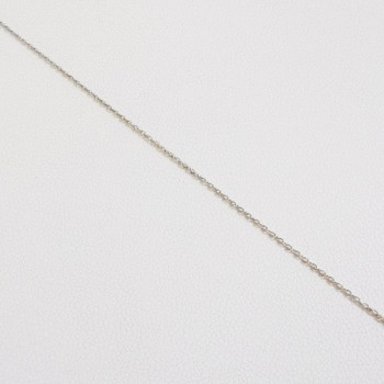 Chaîne 40 cm Or Blanc 750 - 18 carats Maille Forçat 1.10 grammes