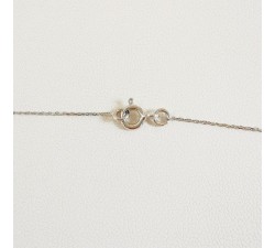 Chaîne 40 cm Or Blanc 750 - 18 carats Maille Forçat 1.25 grammes