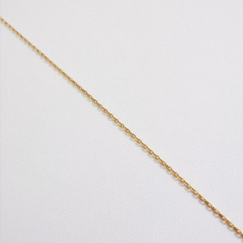Chaîne 45 cm Or Jaune 750 - 18 carats Maille Forçat 3.50 grammes