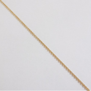 Chaîne 45 cm Or Jaune 750 - 18 carats Maille forçat rond 4.30 grammes