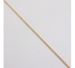 CHAÎNE 45 CM OR JAUNE 750 - 18 CARATS MAILLE FORÇAT ROND 4.00 GRAMMES