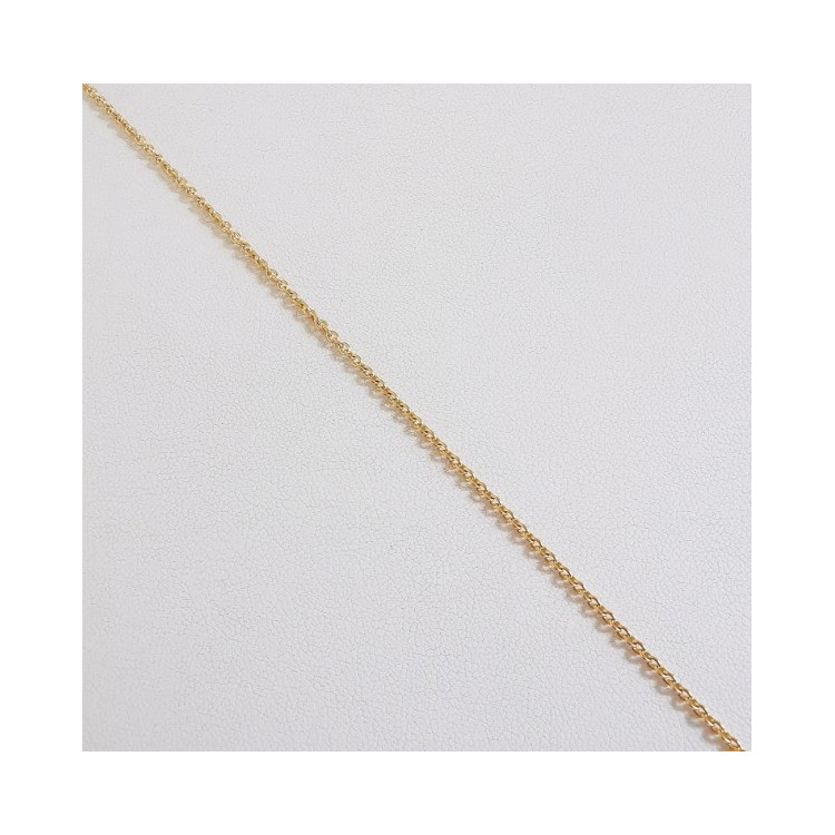 Chaîne 45 cm Or Jaune 750 - 18 carats Maille forçat rond 4.30 grammes