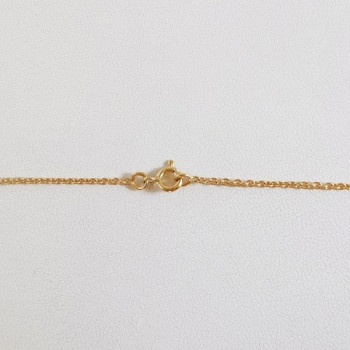 Chaîne 45 cm Or Jaune 750 - 18 carats Maille forçat rond 4.30 grammes