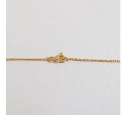 Chaîne 45 cm Or jaune 750 - 18 carats maille forçat rond 4.00 grammes