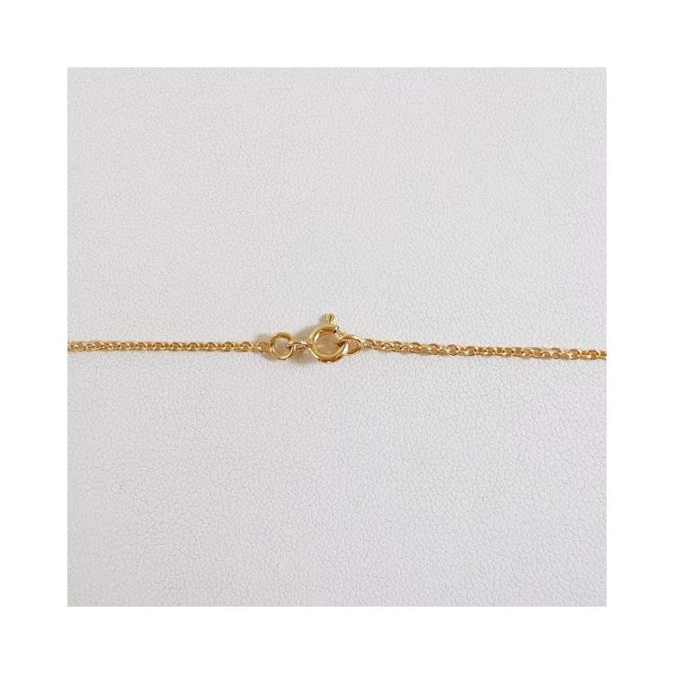 Chaîne 45 cm Or Jaune 750 - 18 carats Maille forçat rond 4.30 grammes