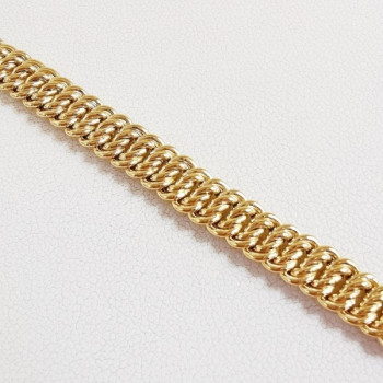Bracelet Maille Américaine Or Jaune 750 - 18 carats