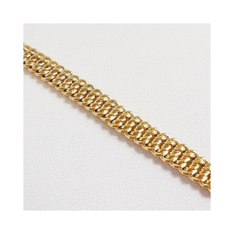 Bracelet Maille Américaine Or Jaune 750 - 18 carats