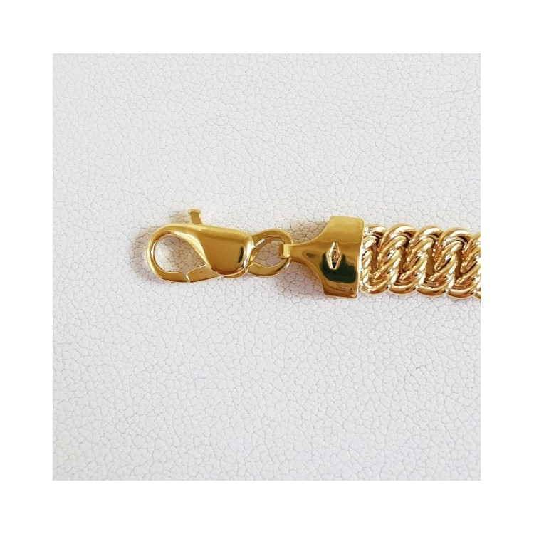 Bracelet Maille Américaine Or Jaune 750 - 18 carats