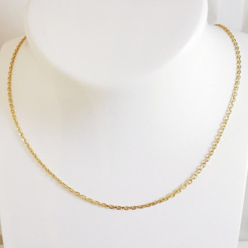 Chaîne 45 cm Or Jaune 750 - 18 Carats Maille Forçat 4.20 Grammes