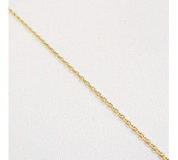 Chaîne 45 cm Or Jaune 750 - 18 Carats Maille Forçat 4.20 Grammes