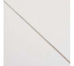 Chaîne 40 cm Or Blanc 750 - 18 carats Maille Forçat 1.60 Grammes