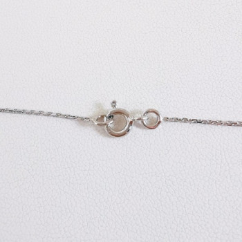 Chaîne 40 cm Or Blanc 750 - 18 carats Maille Forçat 1.60 Grammes