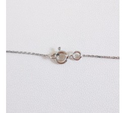 Chaîne 40 cm Or Blanc 750 - 18 carats Maille Forçat 1.60 Grammes