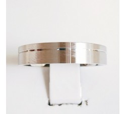 Alliance Ruban Ligne Or Blanc 750 - 18 carats