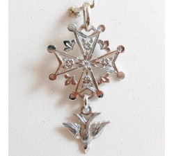 Croix Huguenote Or Blanc 750 - 18 carats