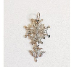 Croix Huguenote Or Blanc 750 - 18 carats