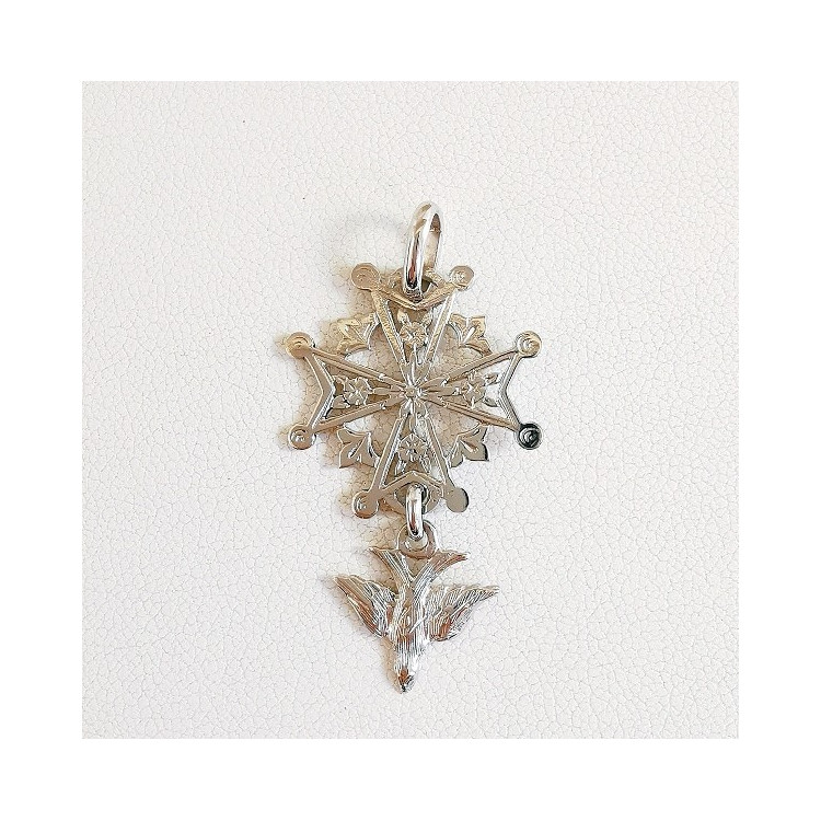 Croix Huguenote Or Blanc 750 - 18 carats