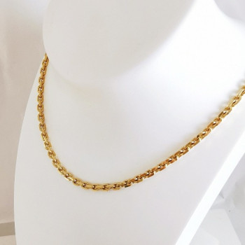 Chaîne 50cm Or Jaune 750 - 18 carats Maille Forçat 23.50 grammes