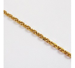Chaîne 50 CM Or Jaune 750 - 18 carats Maille Forçat 23.50 grammes