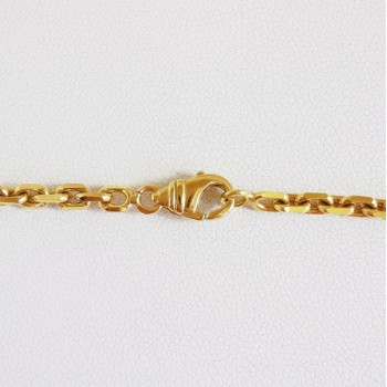 Chaîne 50cm Or Jaune 750 - 18 carats Maille Forçat 23.50 grammes