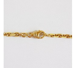 Chaîne 50 CM Or Jaune 750 - 18 carats Maille Forçat 23.50 grammes