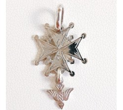 Croix Huguenote Or Blanc 18 carats