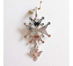 Croix Huguenote Or Blanc 750 - 18 carats