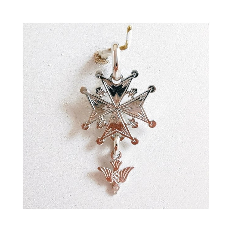 Croix Huguenote Or Blanc 750 - 18 carats
