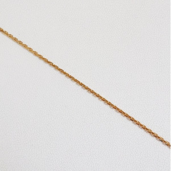Chaîne 50 cm Or Jaune 750 - 18 carats Maille Forçat 3.85 grammes