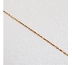 Chaîne 50 cm Or Jaune 750 - 18 carats Maille Forçat 3.40 grammes