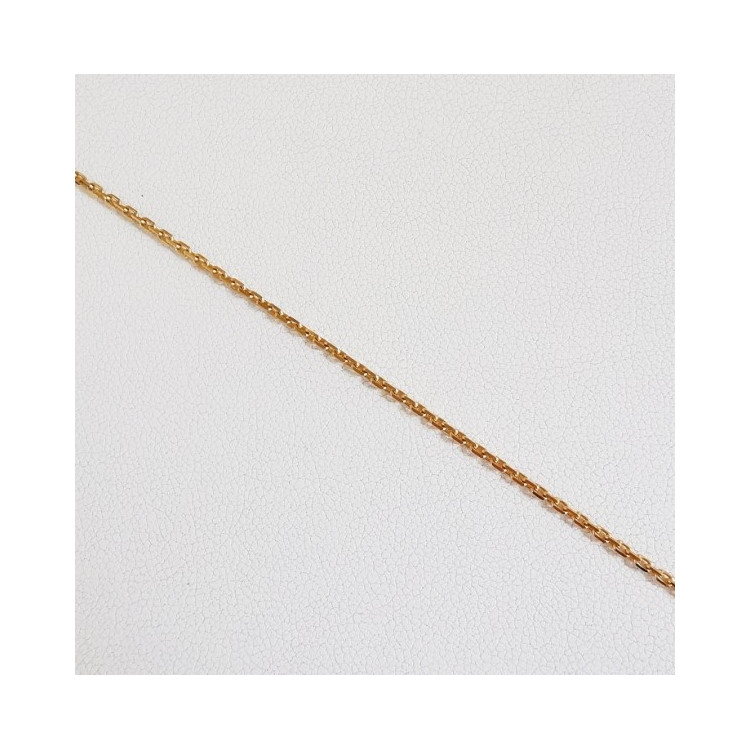Chaîne 50 cm Or Jaune 750 - 18 carats Maille Forçat 3.85 grammes
