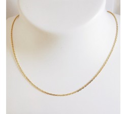 Chaîne 50 cm Or Jaune 750 - 18 Carats Maille Forçat