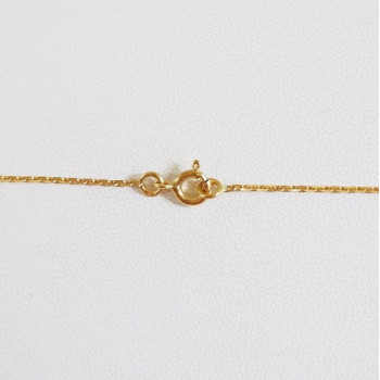 Chaîne 50 cm Or Jaune 750 - 18 Carats Maille Forçat 3.10 Grammes