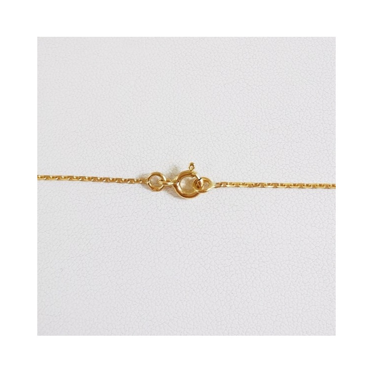 Chaîne 50 cm Or Jaune 750 - 18 Carats Maille Forçat 3.10 Grammes