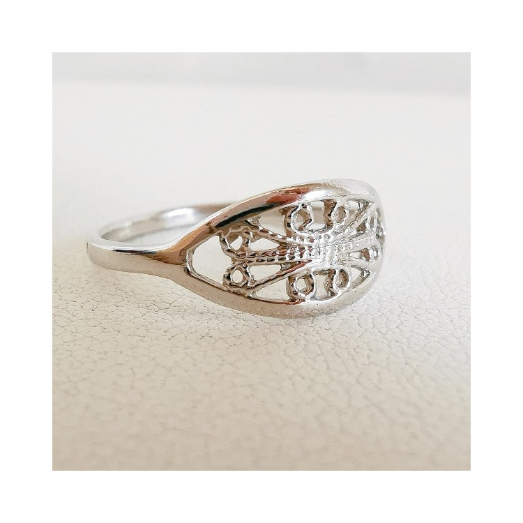 Bague Large Filigrane Cercles Silverly - Argent Sterling 925 - Neuf Avec étiquette