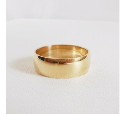Alliance Demi Bombée Or Jaune 750 - 18 carats